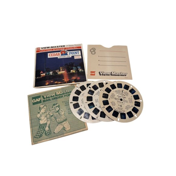 Rare 1976 GAF ViewMaster Cedar Point Packet A598 & A604 Reels - Picture 6 of 6